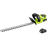 SnapFresh 20V Cordless Hedge Trimmer - 22" Dual-Action Blade,Electric Bush Trimmer,2.0Ah Battery & Fast Charger Included