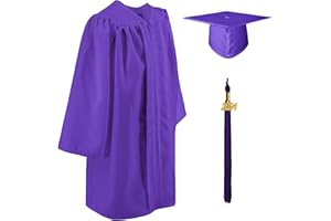 GraduatePro Matte 2024 Kindergarten Graduation Cap and Gown Tassel Set for Preschool Toddler