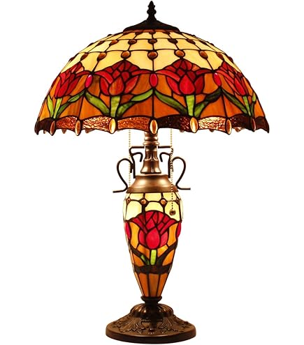 Dale Tiffany TT15097 Zenia Rose Tiffany Table Lamp - Amazon.com