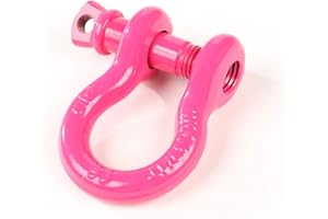 Rugged Ridge 11235.09 Pink 3/4" D-Shackles, Pair
