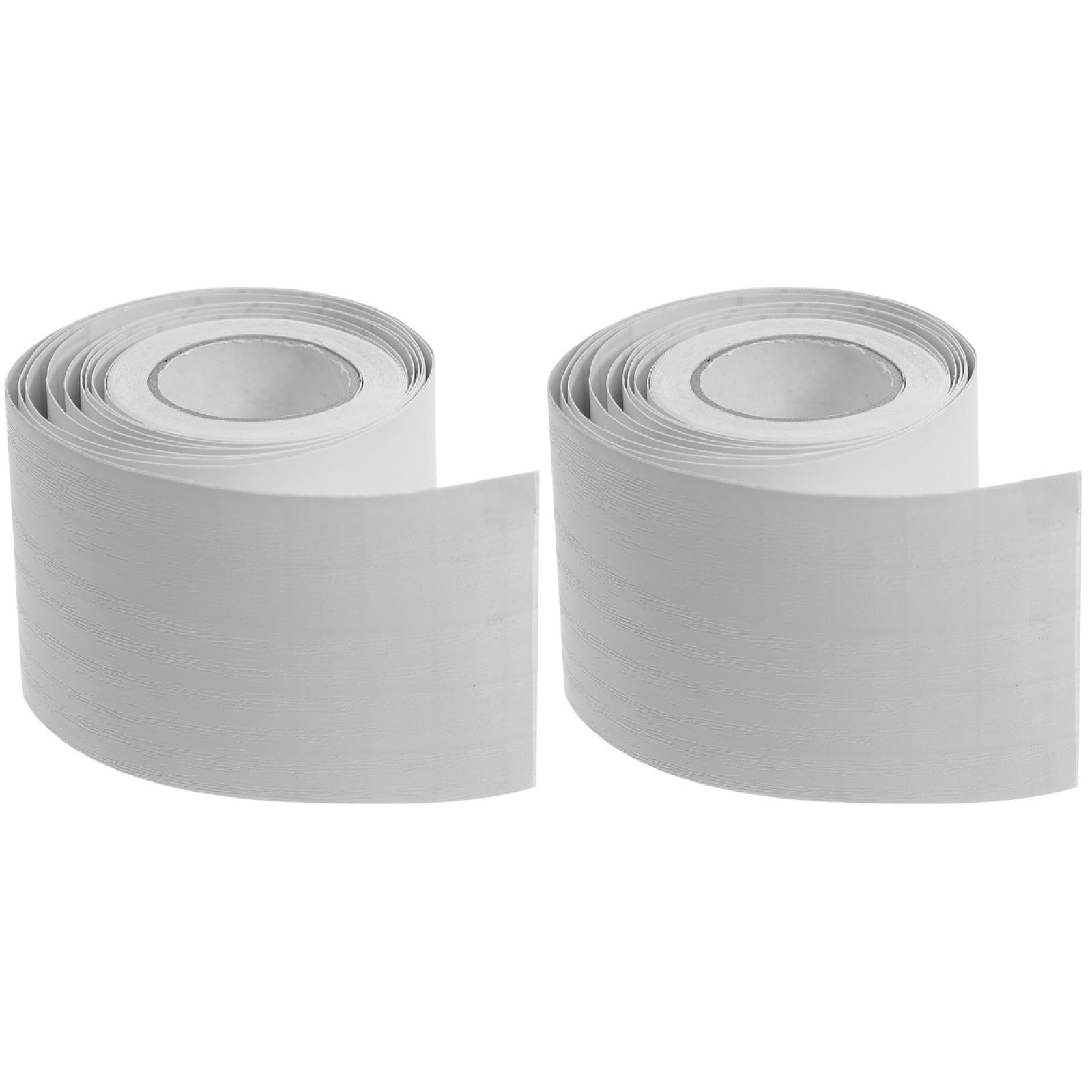 Angoily 2PCS Wall Stickers, Peel and Stick Rubber Wall Base Moulding Trim, for Tv Background Wall Stickers Bedroom Balcony Entrance Corridor （500x12x0.1cm）