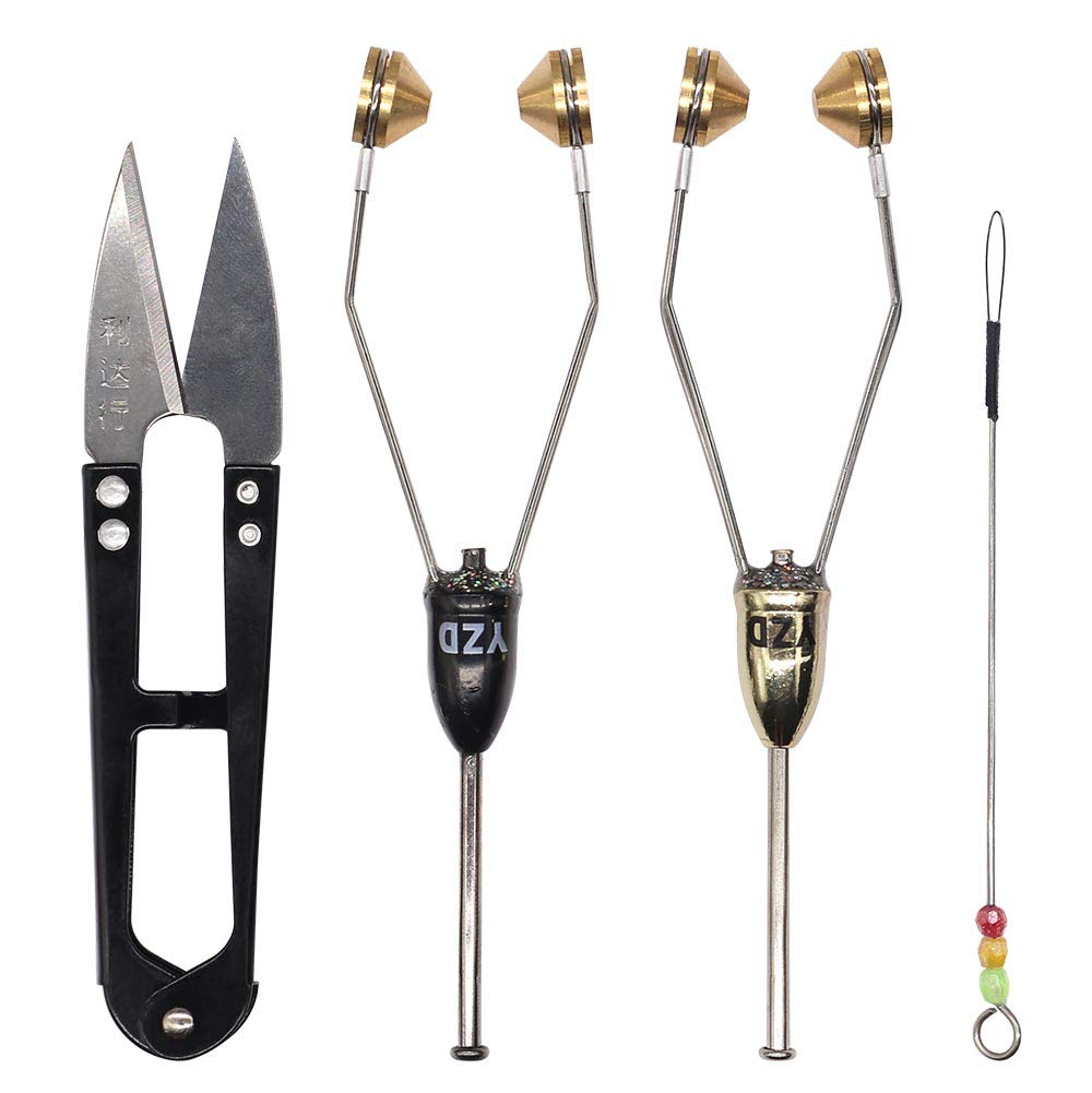 YZD Fly Tying Bobbins Tools 2 Pack Super Smooth Bobbins With Bobbin Threader Fly Tying Tool Fly Fishing Tying Flies Lure Making Accessories (2 Mix Bobbins set)