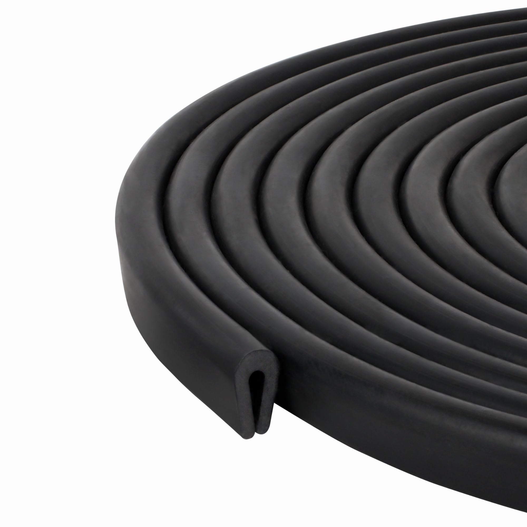 Photo 1 of Rubber U Channel Edge Trim, Fits 1/16 inch Edge (1.6mm), Length 3 Feet (1 Meter)
