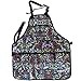 HappyPicnic Garden Tools Apron, Waterproof Artist Work Bib with Pockets, Full Coverage Utility Harvest Apron, Hand Tool Organizers, Gardening Carpentry Lawn Care Accessories One Size Fits All