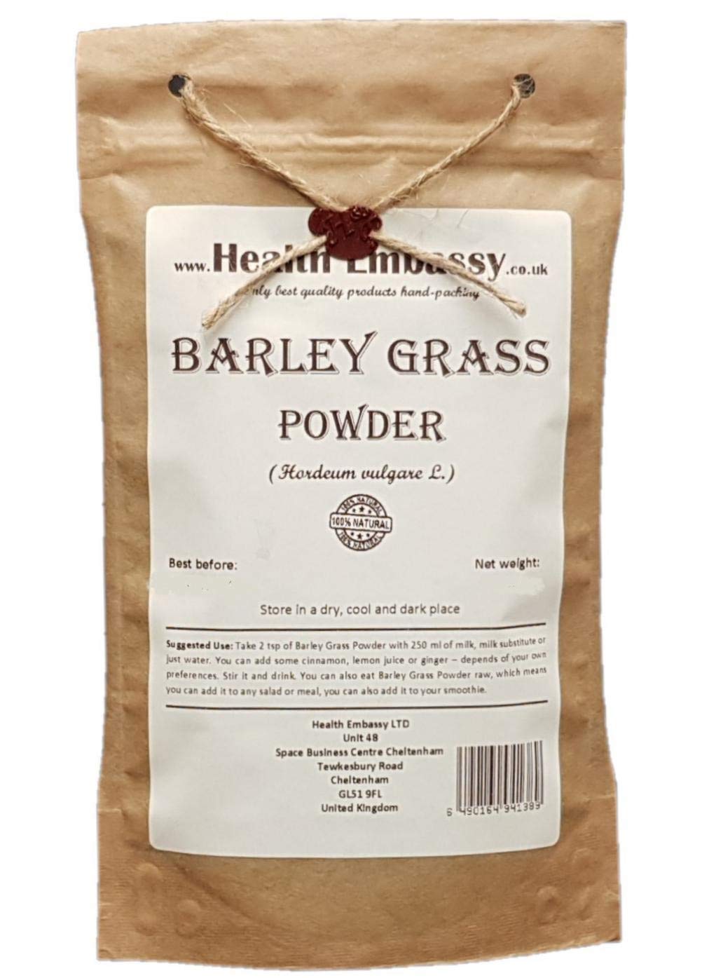 Health Embassy Barley Grass Powder (Hordeum vulgare L) (200g)