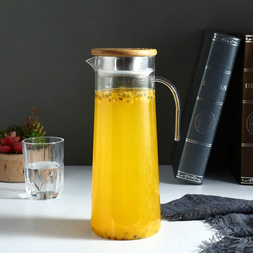 AUNMAS Juice Jug 1.2L Acrylic Transparent Juice Bottle Cold Water