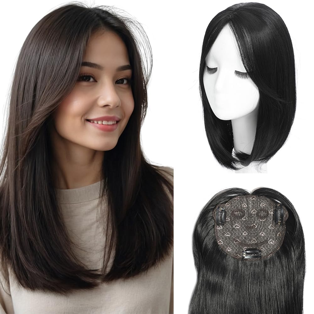 Photo 1 of Hair Toppers for Women with Thinning Hair Toppers 360° 3D Topper Hair Pieces for Women Smiling Style Leads Fashion