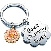 WSAORM Best Grammy Ever Gifts Great Grandma Keychain Grandmother Birthday Jewelry Nana Keychain