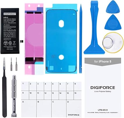 Amazon Digiforce For Iphone 8 バッテリー 互換 Pseマーク表示 説明書 工具付 T2 Digiforce バッテリー