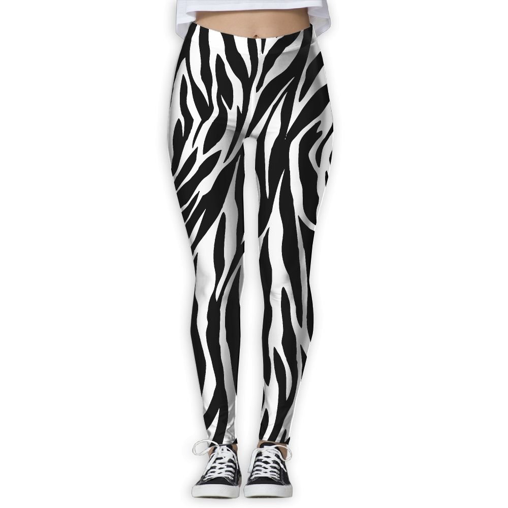 WOOIbv Zebra Stripe Women Yoga Pants Workout Running Leggings
