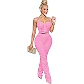 Nagfar Women Sexy Jumpsuits Two Piece Set Romper Outfit Clubwear