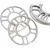 ZHTEAPR 4pc 3mm Universal Wheel Spacers Adapters for Most 5 Lug Vehicle Bolt Patterns PCD from 100-120.65mm - 5x100 5x108 5x1