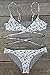 Cupshe Fashion Women's Floral Printing Front Cross Padding Bikini Set (M)