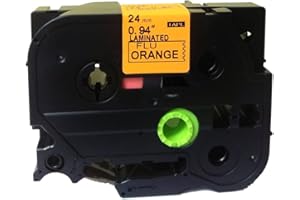 Quality Fluo Orange Label Tape 24mm Compatible for Brother Tz-B51 Tze-B51 P-Touch by P-Brother