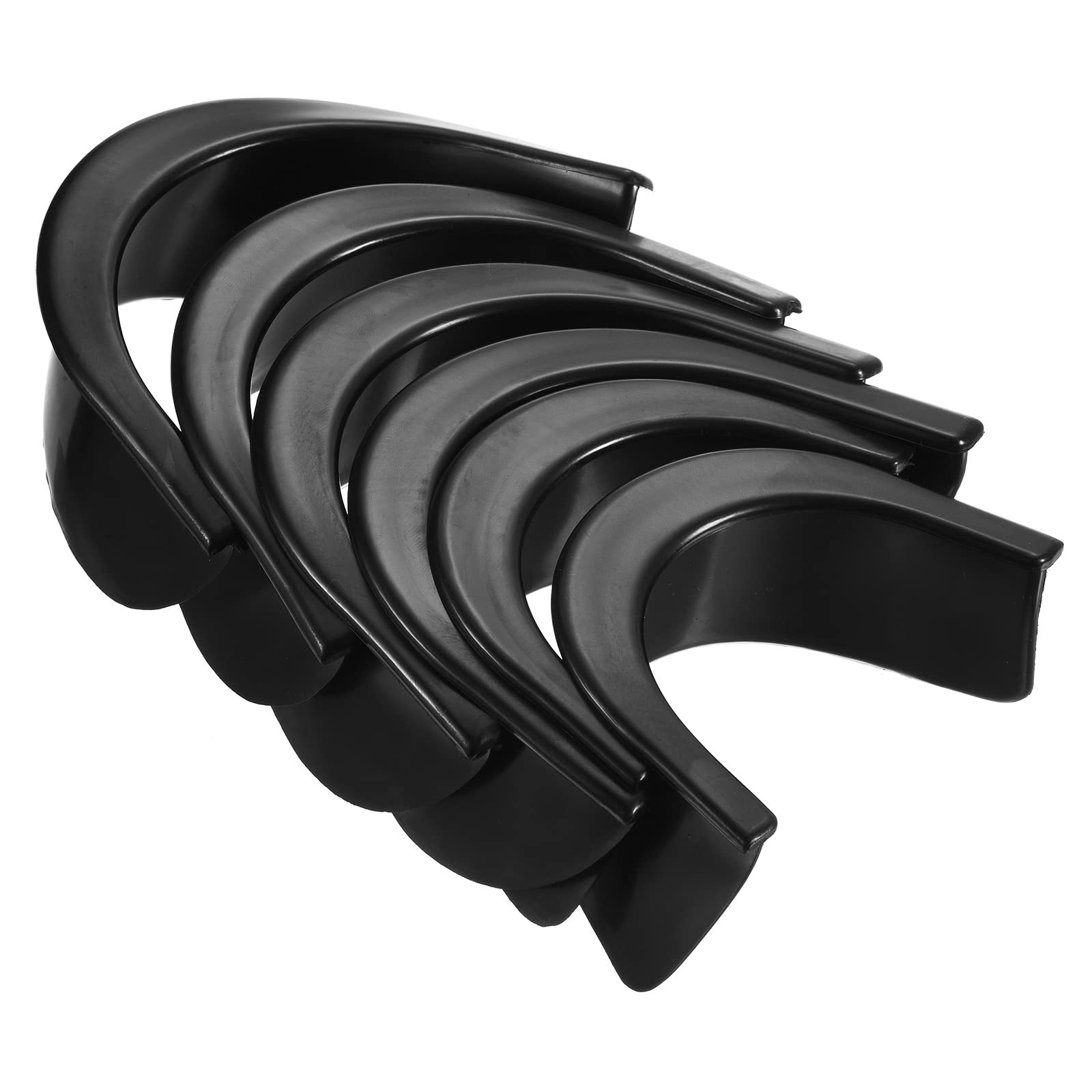 PATIKIL Billiard Hole Liners, 6 Pack Pool Table Pocket Liners Rubber Pool Table Hole Liners Replacement for Pool Table Billiard, Black