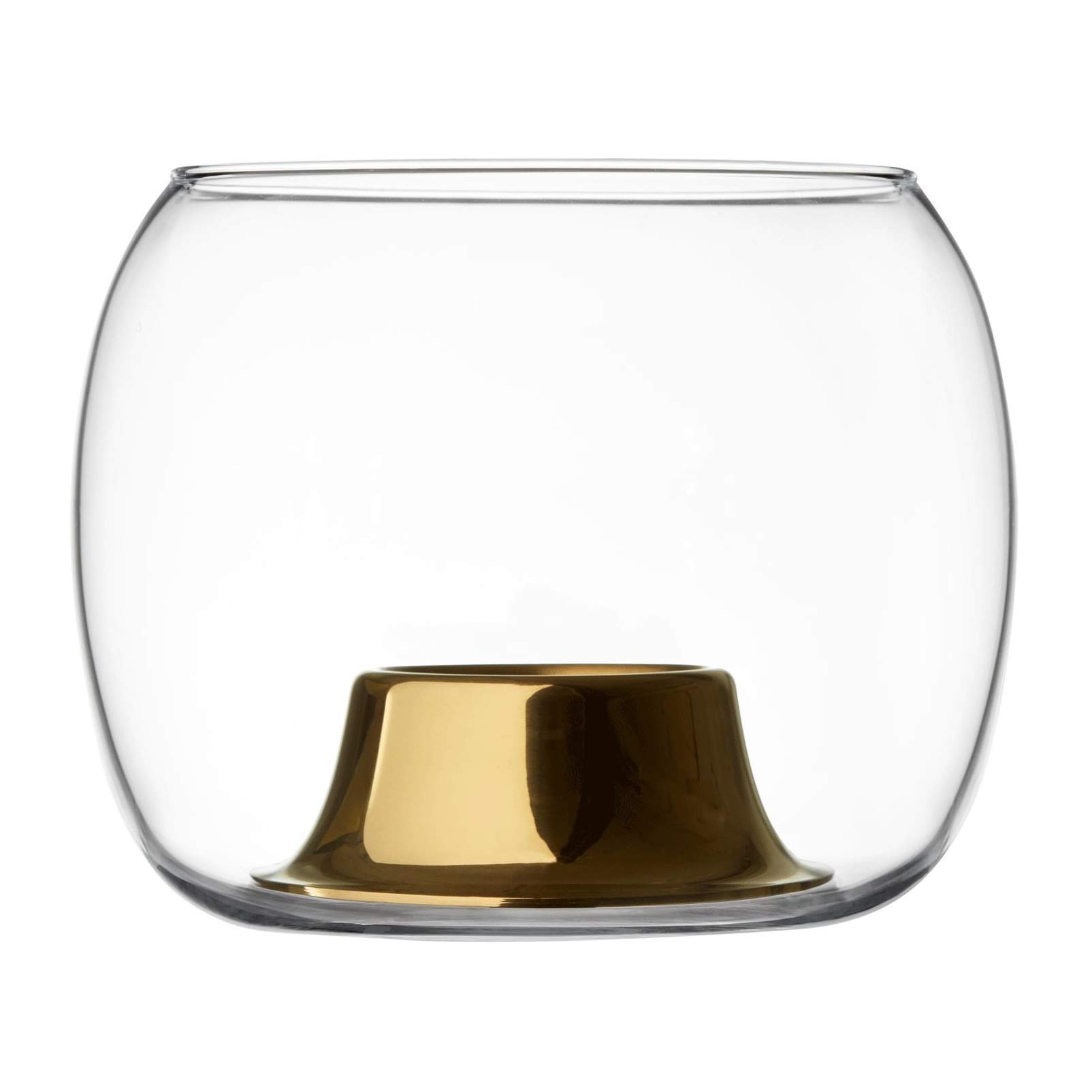Iittala Kaasa Tea Light Holder, Transparent, 141 x 115 mm