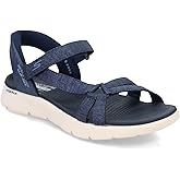 SKECHERS Women's GO Walk Flex Sandal - Illuminate Hands Free Slip-ins Fisherman