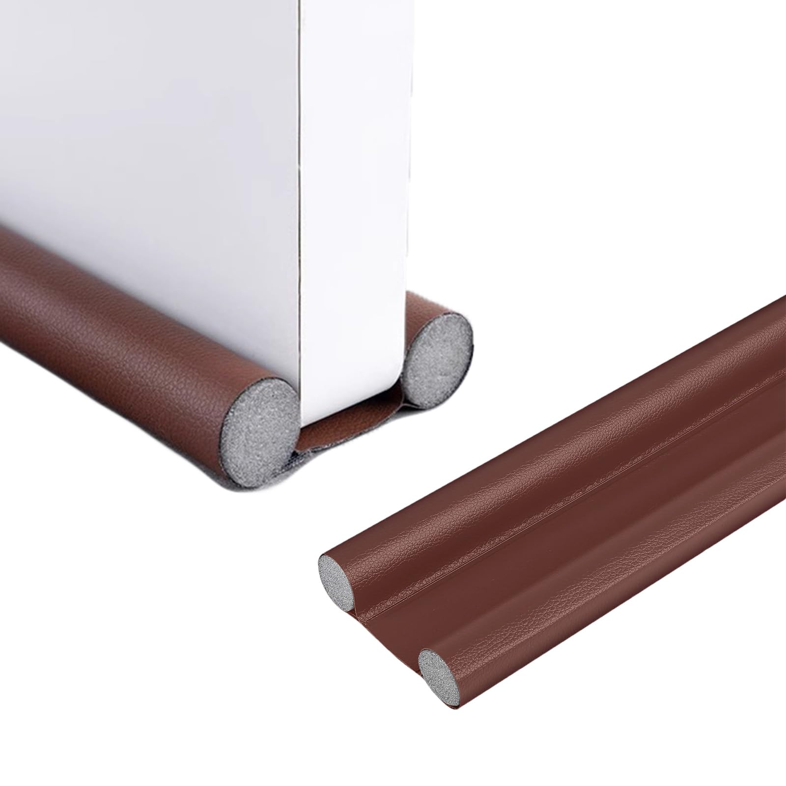 AUTUCAU Under Door Draft Stopper 37 inches Adjustable Insulation Double-Sided Sound Proof Door Air Draft Blocker for Noise Light Smell Stopper,Upgraded Version