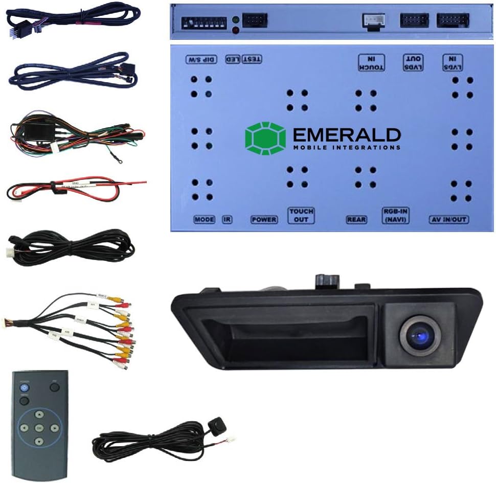 Audi Backup Camera System with OEM Integration Interface and tailgate handle reverse camera for Audi A4, A5,and Q5 with Internal MMI or without Navigation