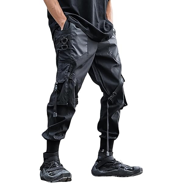 メンズウェア RUFFLOG TACTICAL PUFFER PANTS BLACK Amazon.com: FROPEDGE Black Tactical Pants Men Mens Techwear