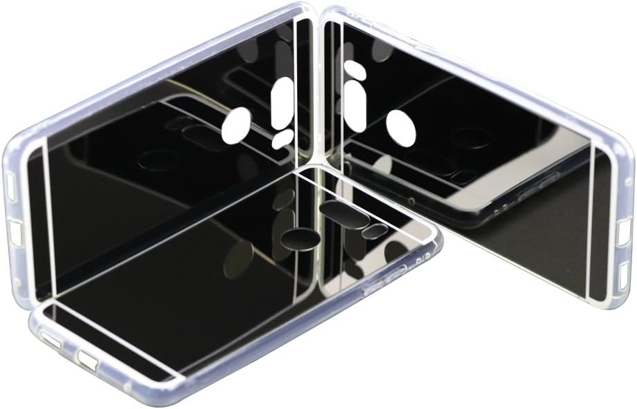 BaLeeLu LG V35 ThinQ Case/LG V30 Case/LG V30 Plus(V30+)/LG V30S Case Cover Ultrathin [Beauty Plating Glisten Reflect Light Mirror] Transparent Clear Luxury TPU Soft Silicone Cover Protective-Black