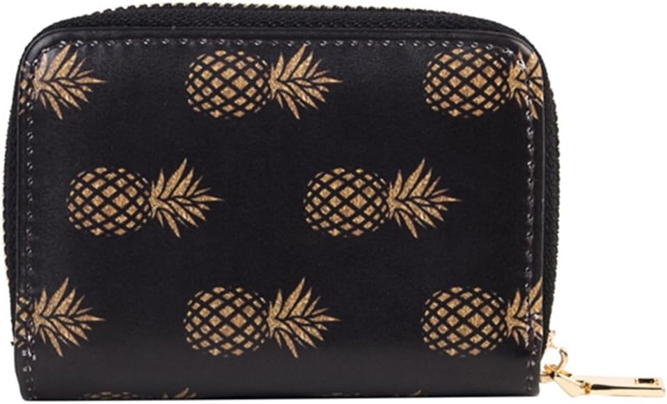 Credit Card Wallet with Zipper, OURBAG Women RFID Blocking Credit Card Holder Accordion Wallets Card Case