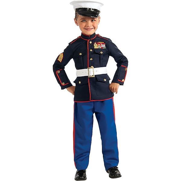 infant marine corps dress blues Kids' Marine Blues Costume main image 1