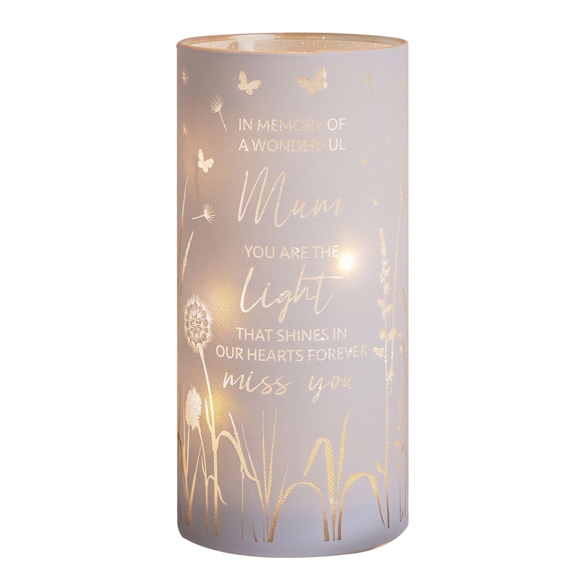 Widdop Thoughts of You LED Memorial Tube Light - Mum - Commemorative Light Present Memory Sentimental Message