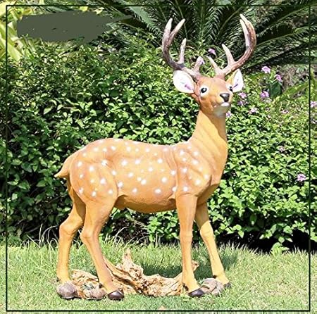 Wonderland Dotted Deer 27 inches Tall Real Looking for Home, Garden, Balcony Decor or Decoration, Gift, Garden Statue