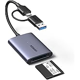 UGREEN CFexpress Type B Card Reader with USB-A & C Port, 10Gbps up to 1250MB/s, Compatible with CFexpress B Cards for 8K Vide