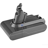 Ibanti 1 Pack Upgraded to 6000mAh 21.6V Replacement for V6 Battery (Gray) | Compatible with V6 Animal Absolute Motorhead Fluffy DC58 DC59 DC61 DC62 DC72 DC74 SV03 SV07 SV09 Vacuum Cleaner