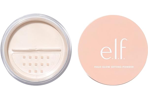 e.l.f. Halo Glow Soft Focus Setting Powder, Silky & Creates Soft Glow Without Shine, Smooths Pores & Lines, Vegan & Cruelty-F