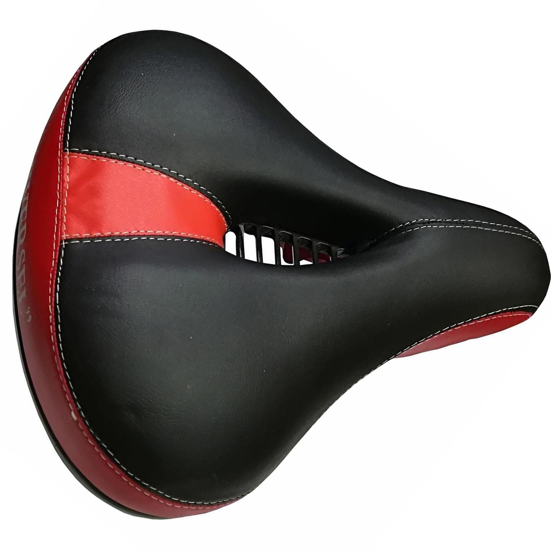 Wide Big Bum Saddle Seat Bicycle Cycling With Gel Comfort & Anti-Scratch Red