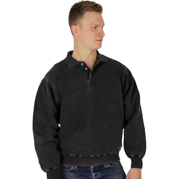 CottonMill Men's 100% Cotton Quarter Zip 20oz Heavy Weight