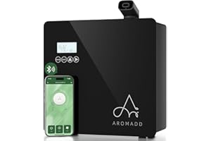 AROMADD 2025 Upgraded 3500 Sq.Ft Smart Scent Machine - HVAC System, Whole House Aroma & Hotel Collection Diffuser, Waterless Essential Oil Diffuser for Home, Office, 600ML Capacity, Cold Air Tech (Black)