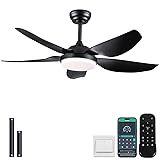 Kviflon 46 Inch Ceiling Fans with Lights and