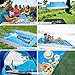 OUSPT Beach Blanket, Sand Free Picnic Outdoor Mat- 78.7''x82.6'' - Pocket Zippered Portable Waterproof Soft Fast Drying Oversize Blanket for 4-7 Persons Travel Camping Hiking (Blue)