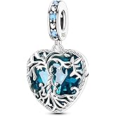 LAZA Charms for Bracelets 925 Sterling Silver Butterfly Summer Travel Ocean Lucky Charm Beads Pendant Jewelry for Women Mom