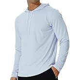 AIMPACT Men's Sun Protection Shirts UV SPF UPF 50+ Long Short Sleeve Hoodie Rash Guard Fishing Swimming Shirt Lightweight