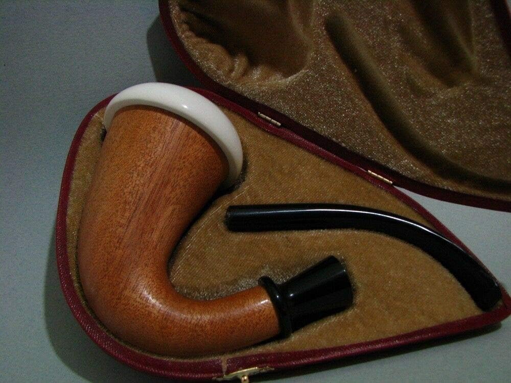 (NOT A GOURD) MEDIUM SIZE SHERLOCK HOLMES CALABASH MEERSCHAUM TOBACCO PIPA