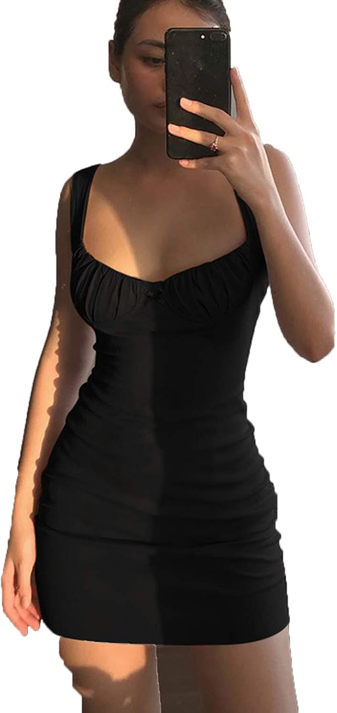 low cut dress with bralette