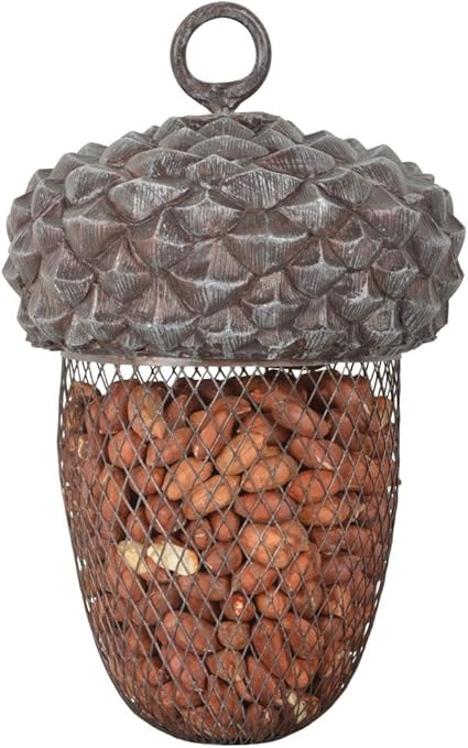 Amazon Com Esschert Acorn Bird Feeder Home Accent Garden Outdoor