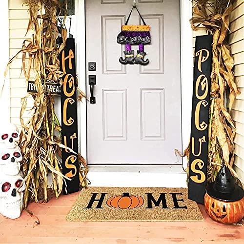 Halloween Doormat Blanket - Welcome Home Front Door Decorations, Anti-Slip Durable Door Mat, Creative Halloween Decorations, Indoor Outdoor Floor Doormat Carpet
