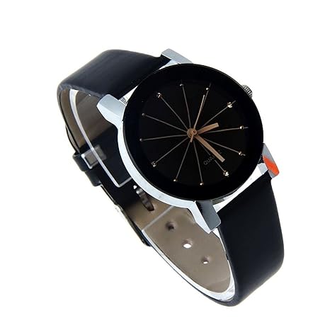 Swadesi Stuff Black Dial Crystal Watch Stylish Analog Watch for Women & Girls