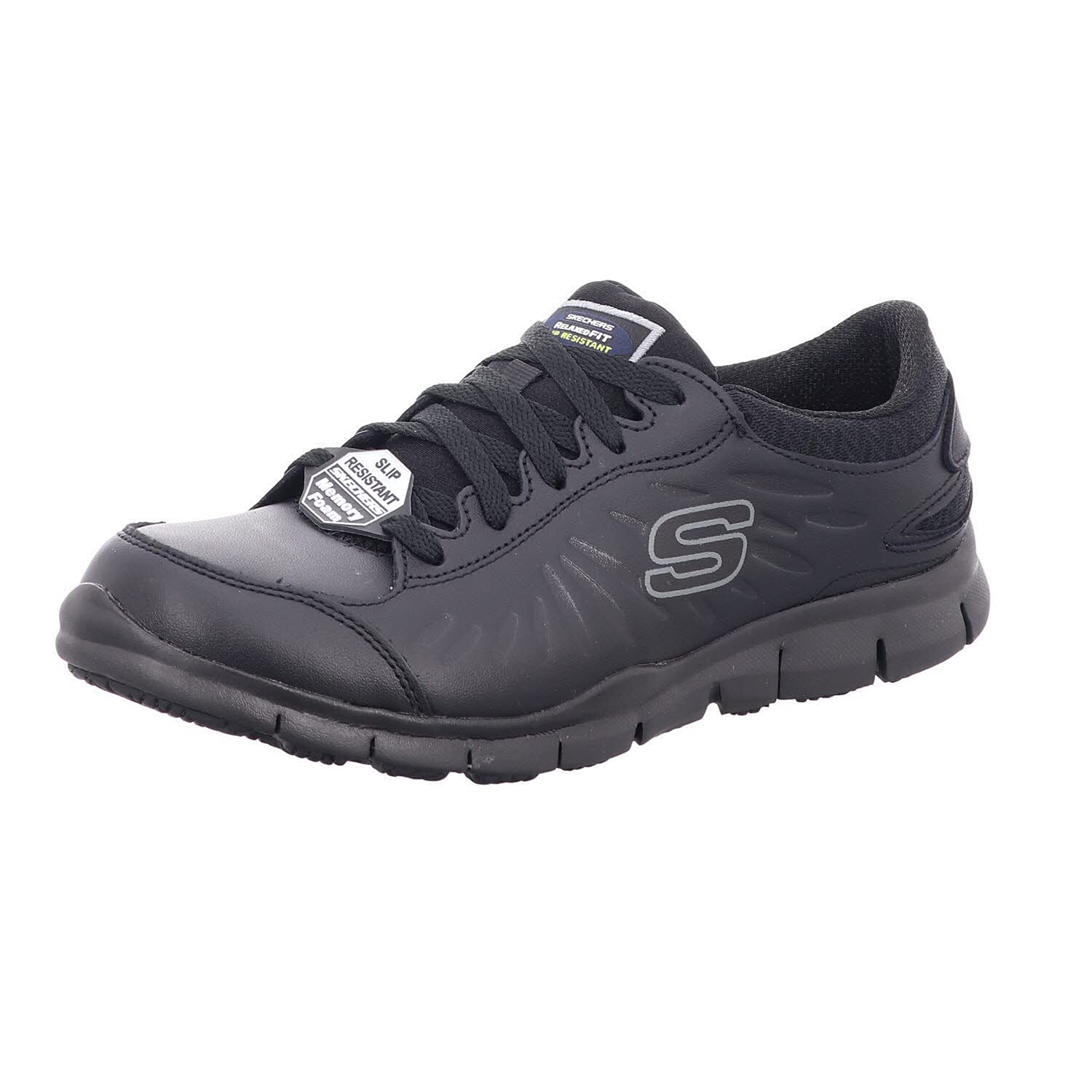 Skechers Women's Eldred Safety Shoes, Black Blk, 5 UK