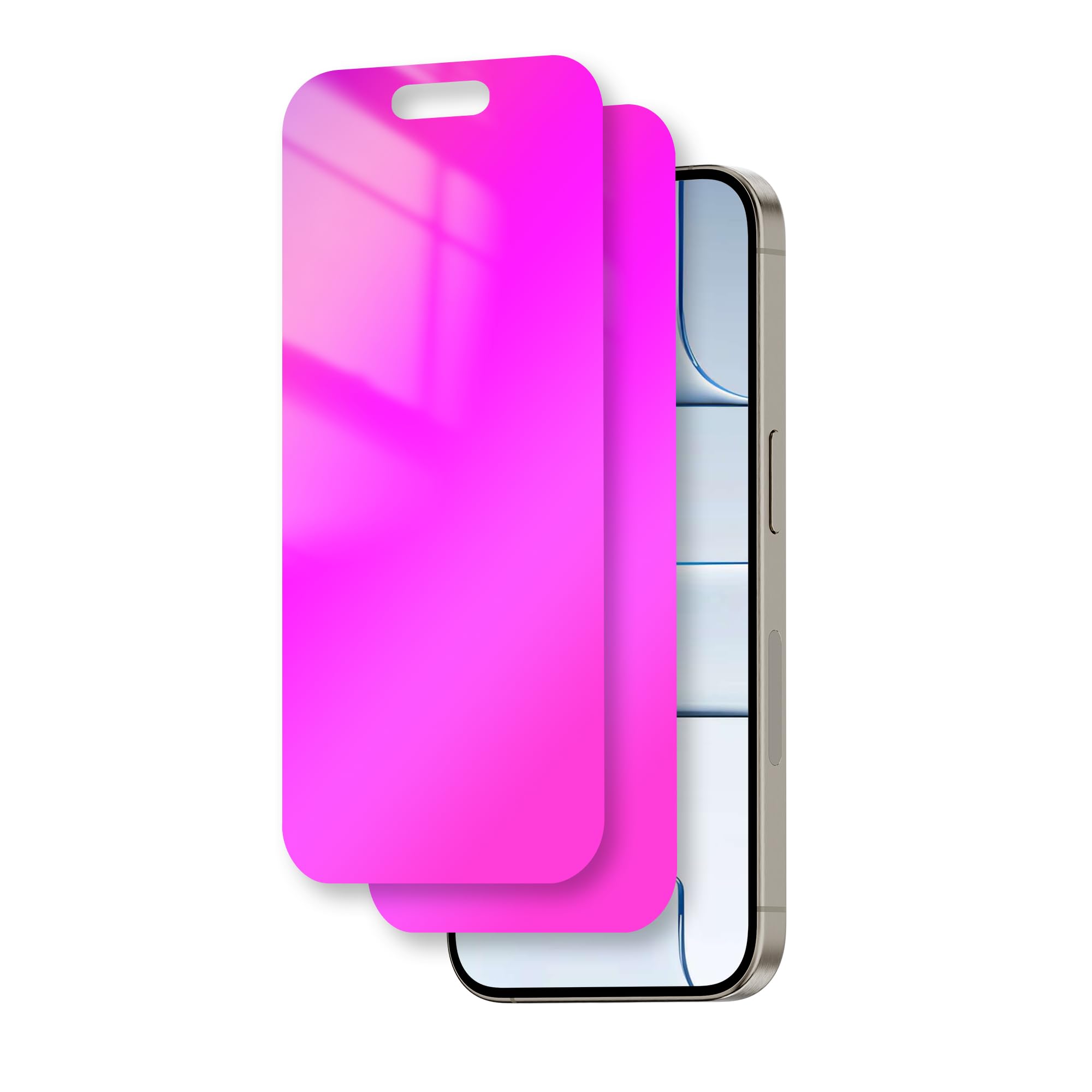 Photo 1 of Juvraixo for iPhone Air Privacy Screen Protector 6.5 inch Gradient Colorful 17 Air Tempered Glass 28° Anti-Spy Private Anti Blue Light Full Coverage HD Easy Installation Frame 2 pack