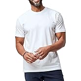 Fresh Clean Threads Men's Crew Neck T-Shirts – Short Sleeve, Fitted Style, Soft Cotton-Poly Blend, Tag-Free Comfort
