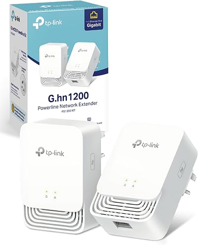 TP-Link PG1200 KIT G.hn Powerline Adapter 1200 Mbps 1+1 Gigabit Ethernet