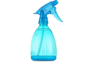 DilaBee Spray Bottle (12 Oz) Water Spray Bottle for Hair, Plants, Cleaning Solutions, Cooking, BBQ, Squirt Bottle for Cats - Empty Spray Bottles - BPA-Free - Multicolor (1 Pack - Blue)