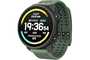 SUUNTO Vertical 2 GPS Sport Watch, Bright 1.5” AMOLED Touchscreen, LED Flashlight, 20-Day Battery Life, Offline Maps, Training Metrics & Recovery Insights, Dual-GNSS, 115+ Sport Modes, Sage Titanium